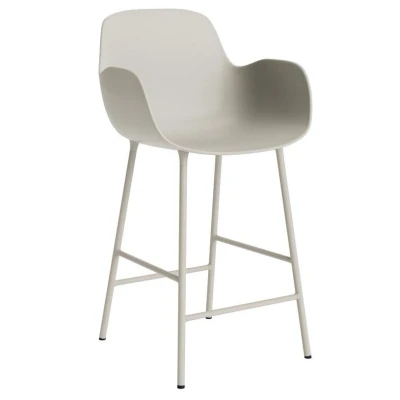 Afbeelding van Normann Copenhagen Form Armchair Barkruk 65cm Licht Grijs