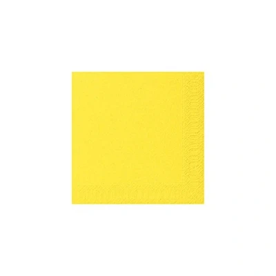 Afbeelding van Duni servetten Bio 3 laags 33 x cm papier geel 20 stuks