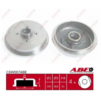 Afbeelding van ABE Remtrommel C6W007ABE