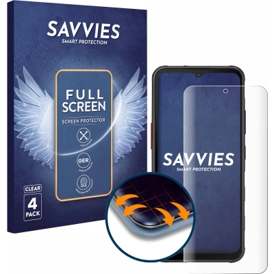 Afbeelding van Savvies Screenprotector voor Samsung Galaxy XCover 7 Folie Beschermfolie transparant volledig dekking (4 Stuks)