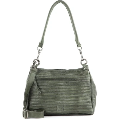 Afbeelding van FREDsBRUDER Leren Schoudertas Echo Shoulderbag Matcha Green Olijfgroen