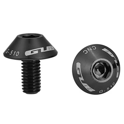 Afbeelding van 2 stuks schroevenset flessenhouders fiets waterflessen kooischroeven schroeven M5 x 12 mm voor TB mountainbike flessenhouder houder rek fietsaccessoires