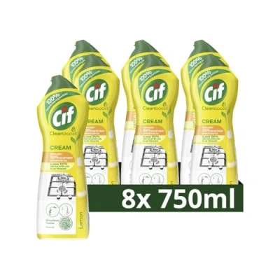 Afbeelding van 8x Cif Schuurmiddel Cream Citroen 750 ml