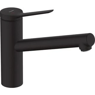 Afbeelding van hansgrohe zesis m33 eengreeps keukenmengkraan 150 coolstart ecosmart 1jet mat zwart 74813670