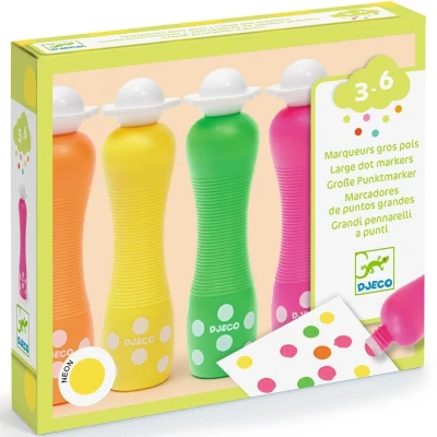 Afbeelding van Djeco stip markers neon