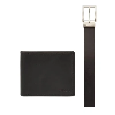 Afbeelding van Fossil Derrick Portemonnee, Heren, Maat: One Size, Schwarz
