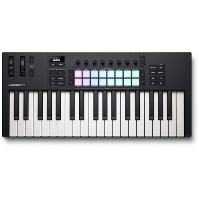 Afbeelding van Novation Launchkey 37 [MK4] — Compact Key, USB, MIDI Keyboard Controller with DAW Integration. Chord Mode, Scale 8 Drum Pads, and Arpeggiator Includes Software Bundle for Music Production