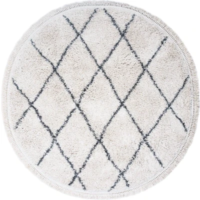 Afbeelding van Veer Carpets Vloerkleed Souk Cream Rond ø80 cm