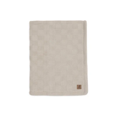 Afbeelding van Jollein Deken Box Knit Velvet GOTS 75x100 cm Warm Sand
