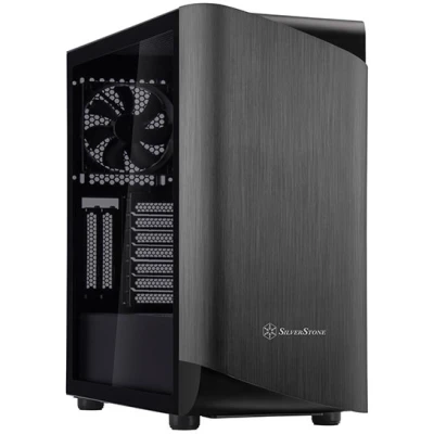 Afbeelding van Silverstone SETA A1 Midi Tower Zwart, Titanium