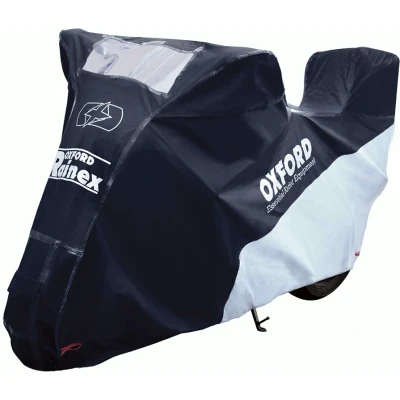 Afbeelding van Oxford Rainex Outdoor Topbox Motorfiets cover, zwart, afmeting L voor man