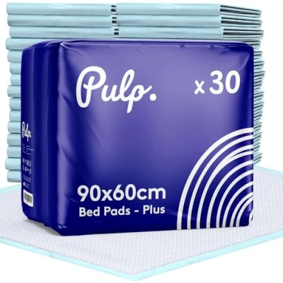 Afbeelding van 30 x Aidteq professionele wegwerp incontinentie onderleggers van 90cm 60cm Absorberende waterdichte beschermende matras , bank en stoelmatten voor baby&#039;s, kinderen, volwassenen ouderen Lekvrije plaslakens bedplassen