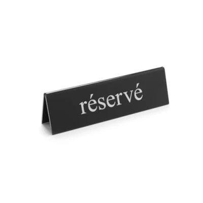 Afbeelding van HENDI Tafelstandaard gereserveerd &quot;réservé&quot; 130x35x(H)40 mm