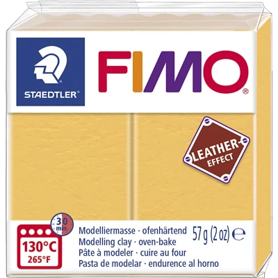 Afbeelding van Saffraangeel Fimo Ledereffect