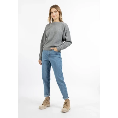 Afbeelding van Dreimaster Sweater, Dames, Maat: Large, Grau melange