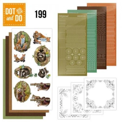 Afbeelding van Nr. 199 Dot and Do Forest Animals by Amy Design