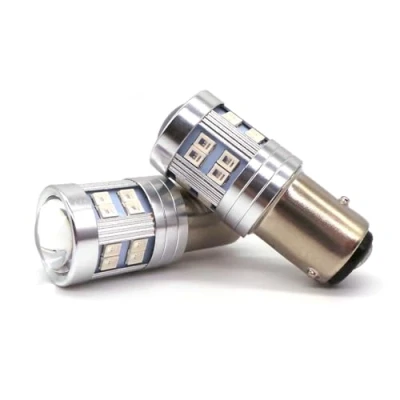 Afbeelding van P21/4W, PR21/5W LED lamp BAZ15D 12 24V CANBUS rood 1500lm sterk 1 stuk