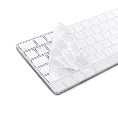Afbeelding van kwmobile Siliconen toetsenbordbescherming voor Apple Magic Keyboard QWERTZ Cover Transparant