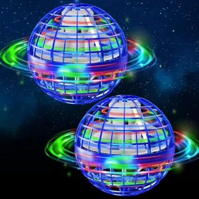 Afbeelding van semai Orbi Vliegende bal, kinderspeelgoed vanaf 6 jaar, met ledlicht, handgestuurd, Hover Ball, cadeau voor jongens en meisjes van tot 12 jaar