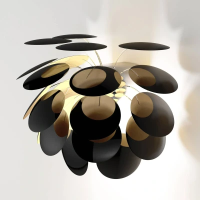 Afbeelding van Marset Discocó A wandlamp zwart goud