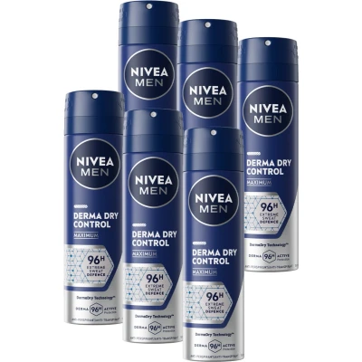 Afbeelding van NIVEA MEN Derma Control Deo spray 6x 150ml