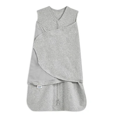Afbeelding van Halo Babyslaapzak Swaddle 1,5 TOG slaapzak 100% katoen, Heather Grey voor pasgeborenen eenvoudige toegang tot luierverschonen draagbare deken groei bag jongens en meisjes, 3 6 maanden