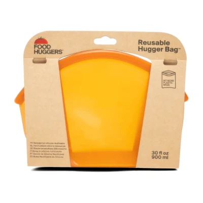 Afbeelding van Food Huggers Herbruikbare Bewaarzak 900ml Amber