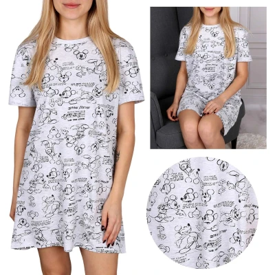 Afbeelding van Grijs Mickey Mouse Nachthemd met Korte Mouwen / XS