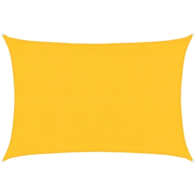 Afbeelding van VidaXL Zonnezeil 160 g/m² rechthoekig 3,5x5 m HDPE geel