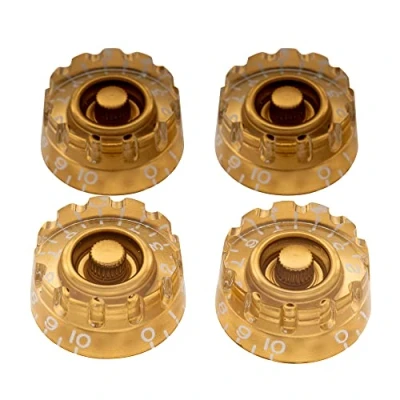 Afbeelding van Musiclily Pro Inch Maat Speed Knop Hatbox met Inhammen voor USA Les Paul Elektrische Gitaar, Goud(4 Stuks)