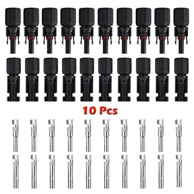 Afbeelding van TRAMILY Solar Connector, Cable Connectors Mannelijke/Vrouwelijke Connector Dubbele Seal Ringen voor beter waterdicht effect (10 paar)