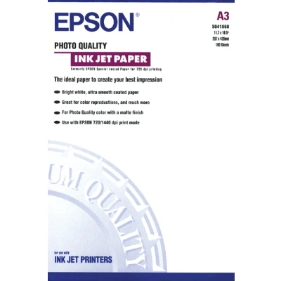 Afbeelding van Inkjetpapier Epson S041068 A3 mat 105gr 100vel