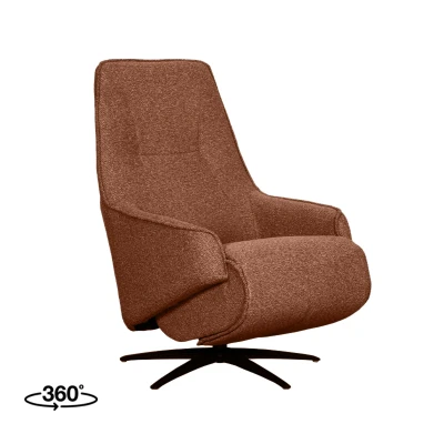 Afbeelding van Label51 Odense elektrische fauteuil bouclé coral royal Stof