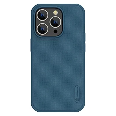 Afbeelding van Nillkin Super Frosted Shield Apple iPhone 14 Pro Hoesje Blauw