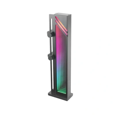 Afbeelding van Mars Gaming MCA GCB, Houder voor Grafische Kaart, ARGB Infinity Spiegelverlichting, GPU met Synchronisatie, Magnetische Anti Slip Basis, Universele Compatibiliteit, Zwart