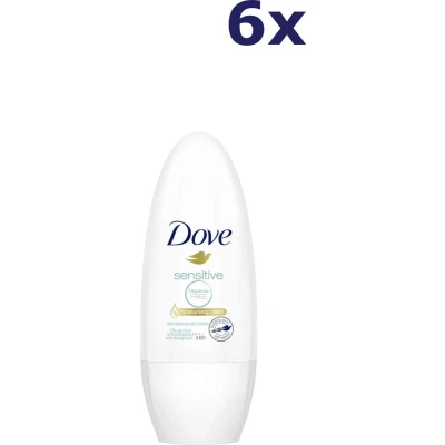 Afbeelding van 6er Pack DOVE Women Deodorant &quot;Sensitive&quot; Roll on 50ml