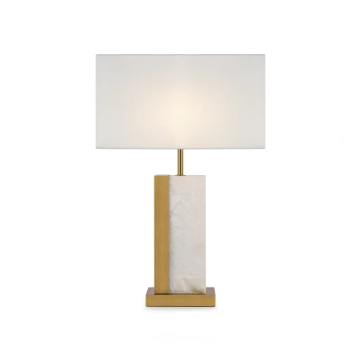 Afbeelding van Maytoni Tafellamp Bianco Messing Ø45