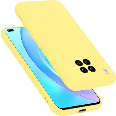 Afbeelding van Cadorabo Hoesje geschikt voor Honor 50 LITE in LIQUID GEEL Beschermhoes gemaakt van flexibel TPU silicone Case Cover