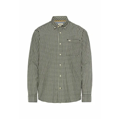 Afbeelding van camel active Kariertes Langarm Overhemd, Heren, Maat: Medium, Pale mint