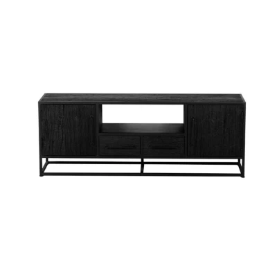 Afbeelding van Giga meubel Tv Zwart Mangohout Pure Black M