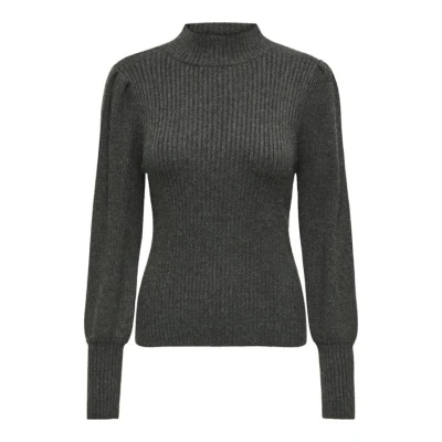 Afbeelding van Only Onlkatia l/s highneck pullover knt noos dark grey Trui S