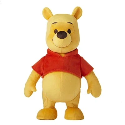 Afbeelding van Disney HHL46 Winnie de Poeh, pluche speelgoed, pop (ca. 30,5 cm) met zing en loopfunctie, cadeau voor kinderen vanaf 3 jaar