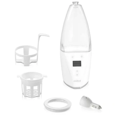 Afbeelding van Miniland Baby progeerbare flessenwarmer en sterilisator WARMY Advanced, wit