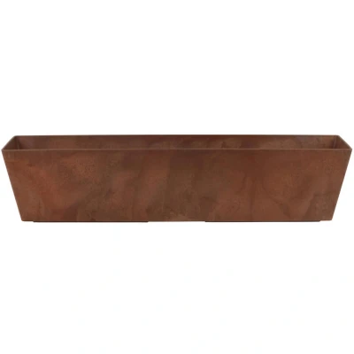 Afbeelding van Steege Plantenbak gerecycled kunststof terra bruin 74 x 17 cm