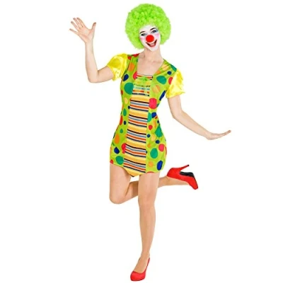 Afbeelding van dressforfun Vrouwenkostuum clown Jekaterina XXL verkleedkleding kostuum halloween verkleden feestkleding carnavalskleding carnaval feestkledij partykleding 300827