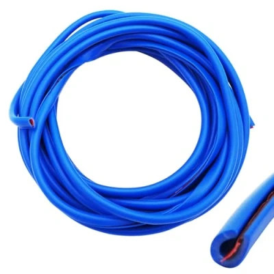 Afbeelding van CTRICALVER Autodeurafdichtingsbeschermer 5 m autorandbeschermer strip U vormige autobescherming deurrandbeschermer, geschikt voor SUV sedan MPV en de meeste modellen (blauw)