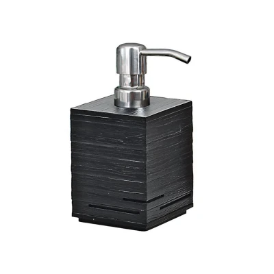 Afbeelding van Zeepdispenser Sapho Quadrotto Vrijstaand 430 ML Polyresin Zwart