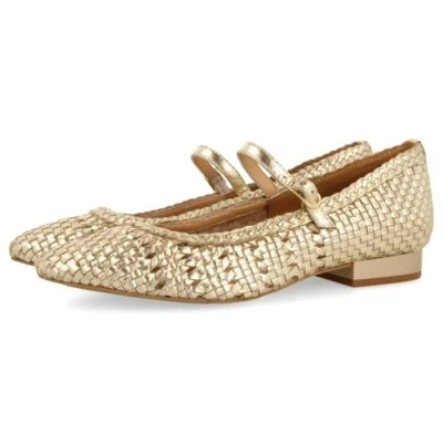 Afbeelding van Gioseppo Skalica Ballerina&#039;s met enkelbandjes, Dames, Maat: 40, Platino Leer