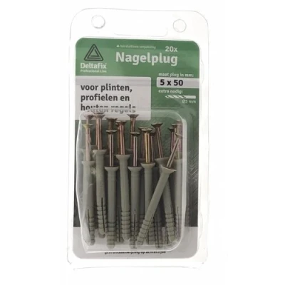 Afbeelding van Deltafix Nagelpluggen 5x50mm 20 stuks