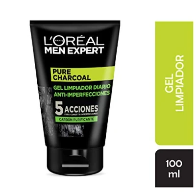 Afbeelding van Gezichtsreinigingsgel Pure Charcoal L&#039;Oreal Make Up (100 ml)